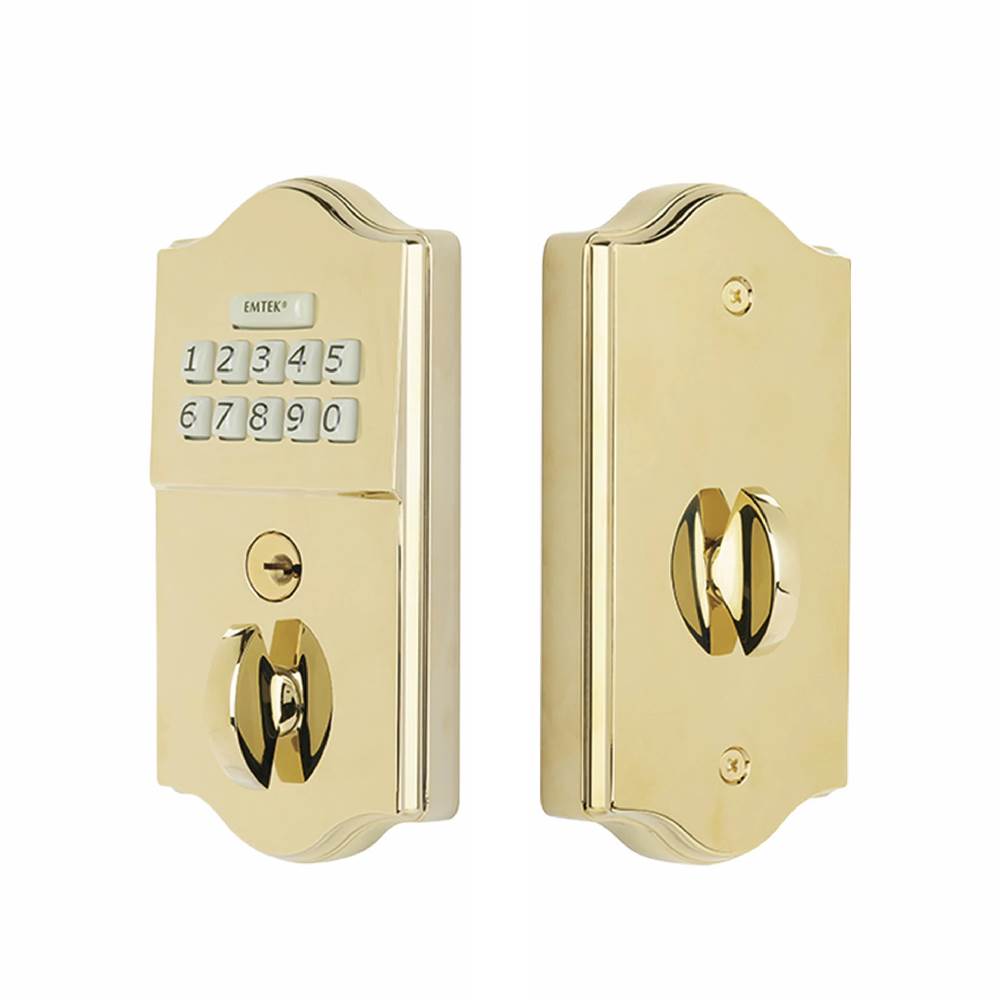 Emtek - Brass Keypad Deadbolt, US3 Lifetime - Polished Brass