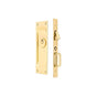 Emtek - Mort. pocket door keyed lock, US3 - Polished Brass