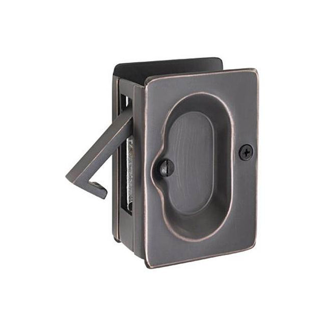 Emtek - Pocket dr lock, priv set, US3NL - Unlacquered Brass