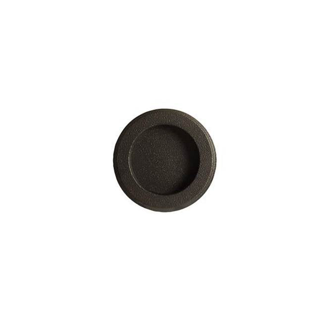 Emtek - Round Flush Pull, US3NL - Unlacquered Brass