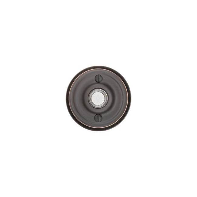 Emtek - Brass Doorbell, Rectangular Rosette, US3NL - Unlacquered Brass