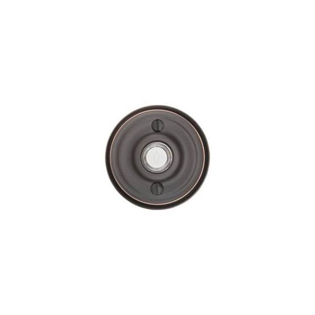 Emtek - Brass Doorbell, Quincy Rosette, US4 - Satin Brass