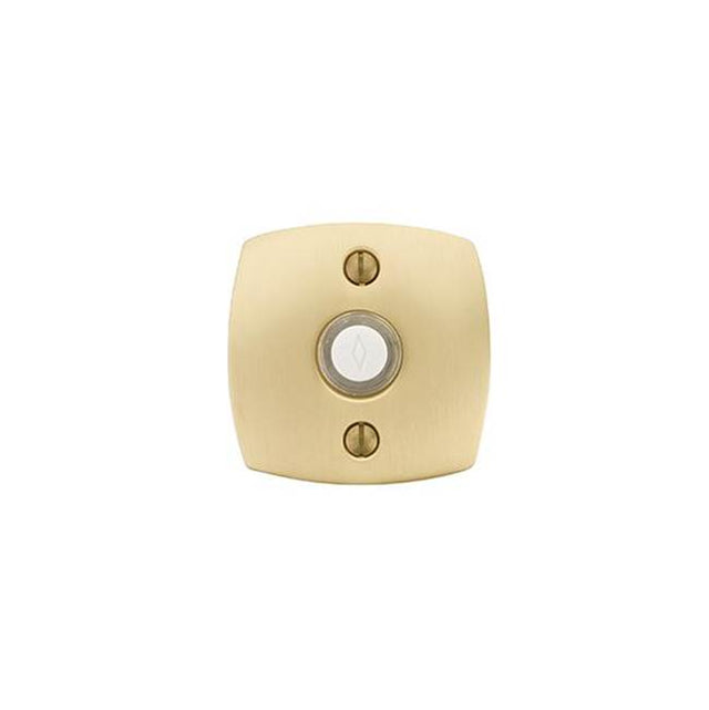 Emtek - Brass Doorbell with Urban Modern Rosette US3NL - Unlacquered Brass