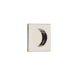 Emtek - Square Flush Pull with Round Bore, US14 - Polished Nickel