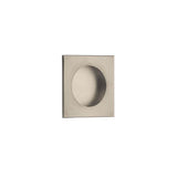 Emtek - Square Flush Pull with Round Bore, US15A - Pewter