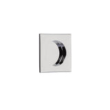Emtek - Square Flush Pull with Round Bore, US26 - Polished Chrome