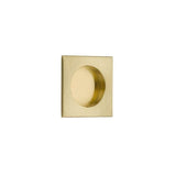 Emtek - Square Flush Pull with Round Bore, US4 - Satin Brass