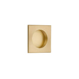 Emtek - Square Flush Pull with Round Bore, US7 - French Antique