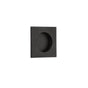 Emtek - Square Flush Pull with Round Bore, TWB - Tumbled White Bronze