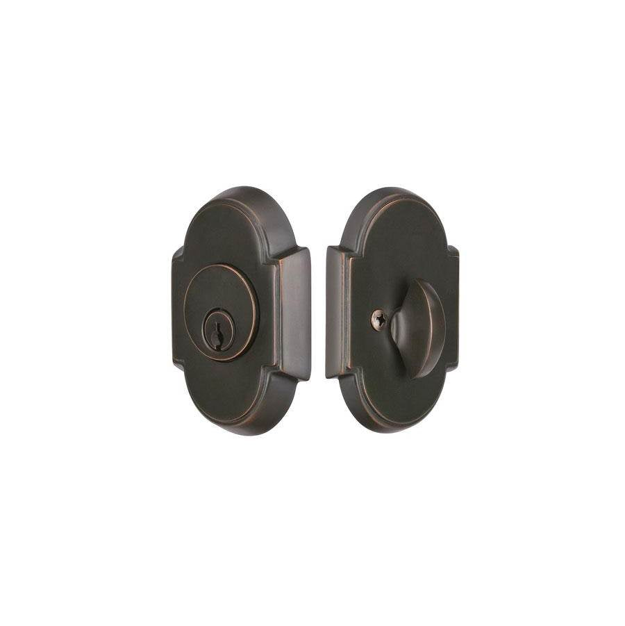 Emtek - No.8 Deadbolt, Dbl, US3NL - Unlacquered Brass