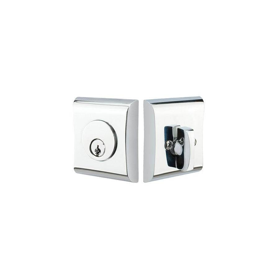 Emtek - NEOS Modern No.2 Deadbolt, Dbl, US3NL - Unlacquered Brass