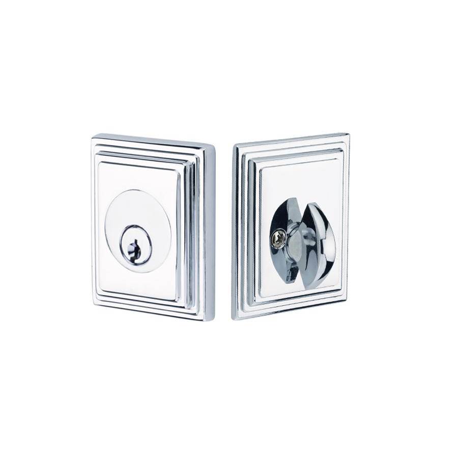 Emtek - Wilshire Deadbolt, Sgl, US3NL - Unlacquered Brass
