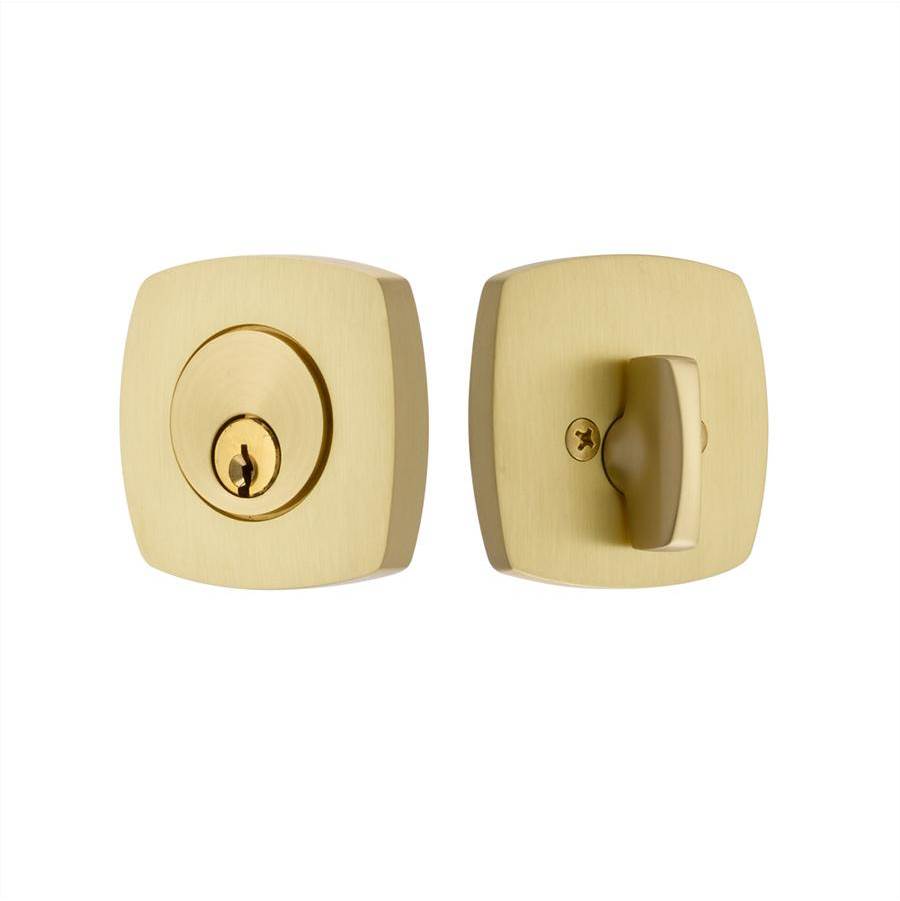 Emtek - Urban Modern Deadbolt, Double Cylinder, US4 - Satin Brass