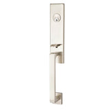 Emtek - Sgl Cyl, Davos Tub Ent, Argos Lever, LH, US15 - Satin Nickel
