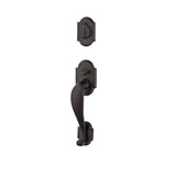 Emtek - Sgl Cyl, Denver Tub Ent, Aurora Lever, LH, FB - Flat Black Bronze Patina