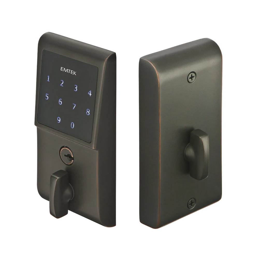 Emtek - Weiser Keyway, Touch Keypad Deadbolt, US10B - Oil Rubbed Bronze