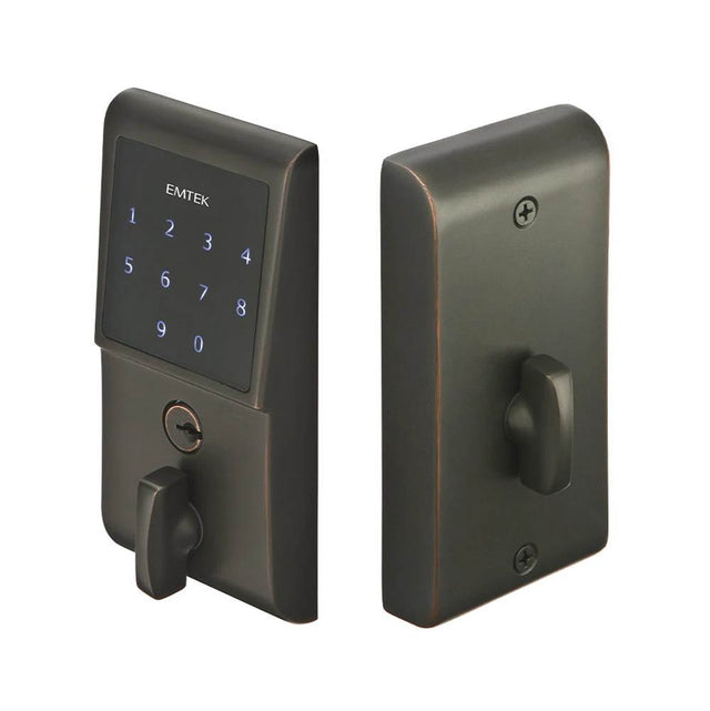 Emtek - Weiser Keyway, Touch Keypad Deadbolt, US10B - Oil Rubbed Bronze