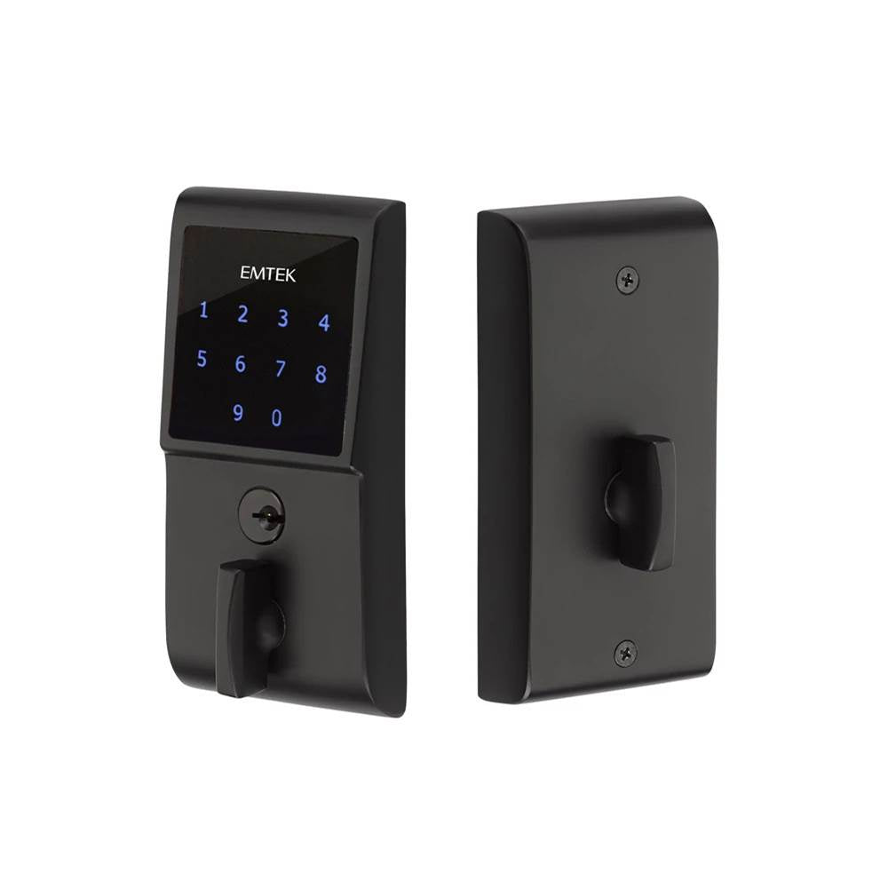 Emtek - Weiser Keyway, Touch Keypad Deadbolt, US19 - Flat Black