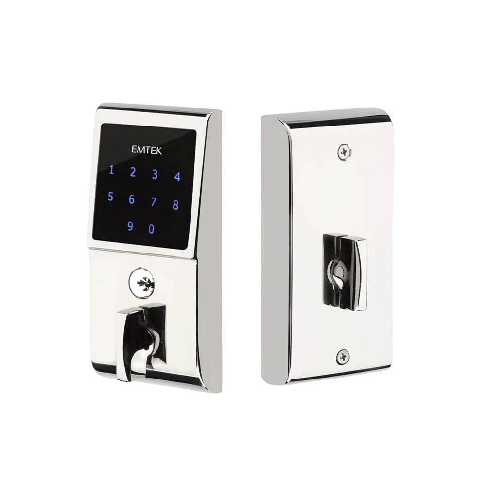 Emtek - Weiser Keyway, Touch Keypad Deadbolt, US26 - Polished Chrome