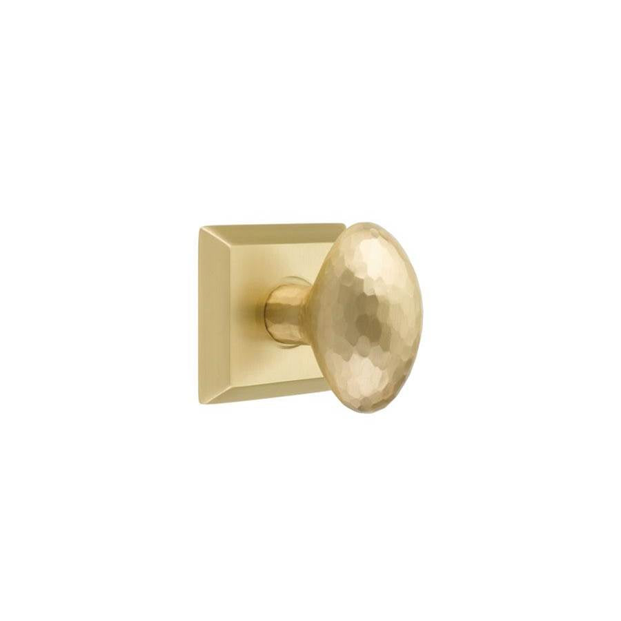 Emtek - Privacy, Wilshire Rosette US3NL, T-Bar Stem US3NL, Knurled Handle US3NL LH - Unlacquered Brass