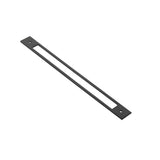 Emtek - Modern Backplate for cabinet pull, 10'' C-to-C, US19 - Flat Black