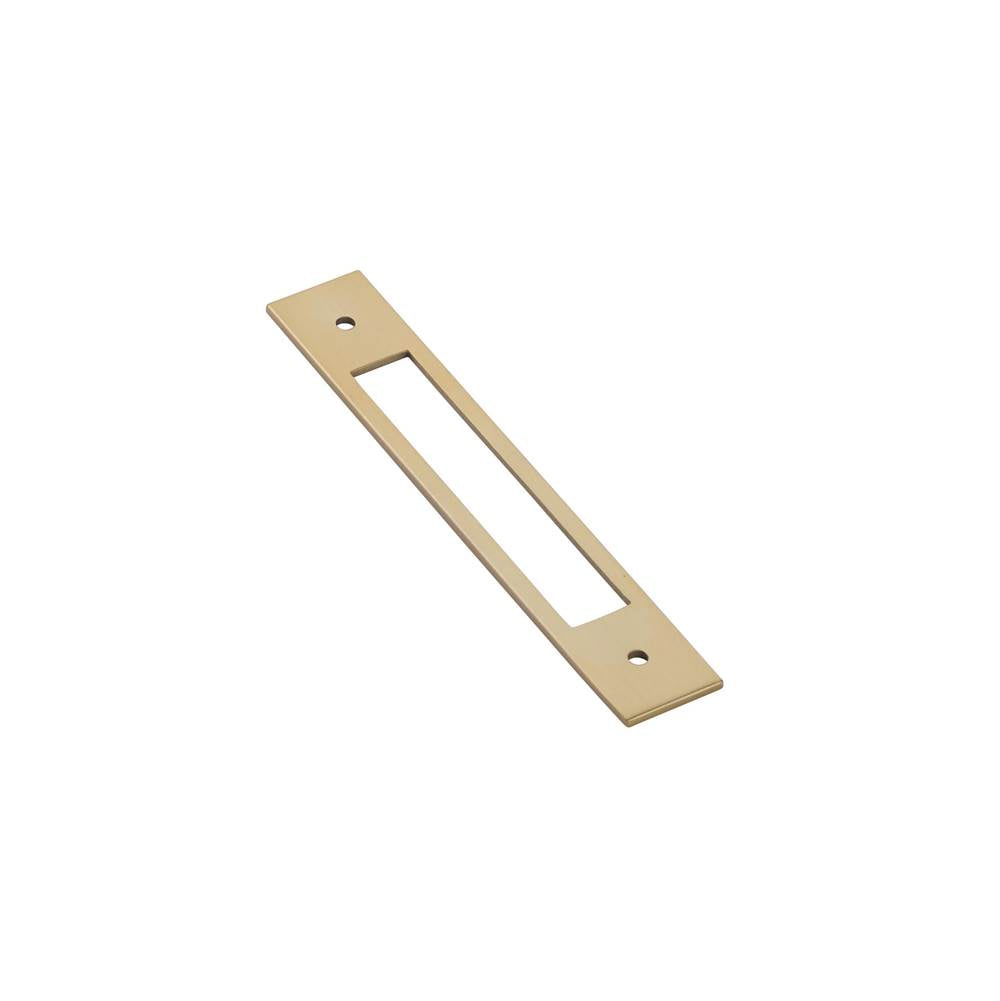 Emtek - Modern Backplate for cabinet pull, 5'' C-to-C, US4 - Satin Brass