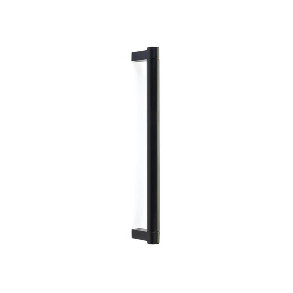 Emtek - SELECT Appliance Pull 12 in. c-to-c, Rectangular Stem US19, Smooth Bar US19 - Flat Black