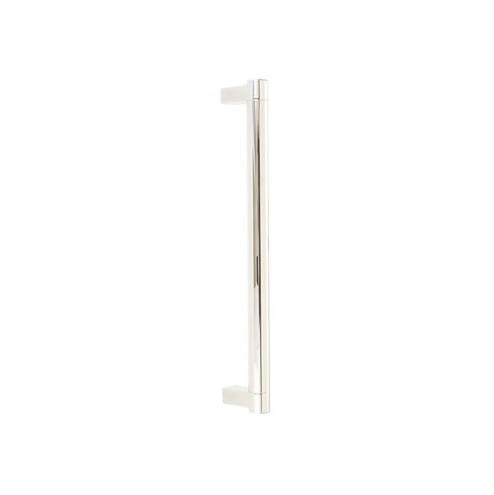 Emtek - SELECT Appliance Pull 12 in. c-to-c, Rectangular Stem US14, Smooth Bar US14 - Polished Nickel