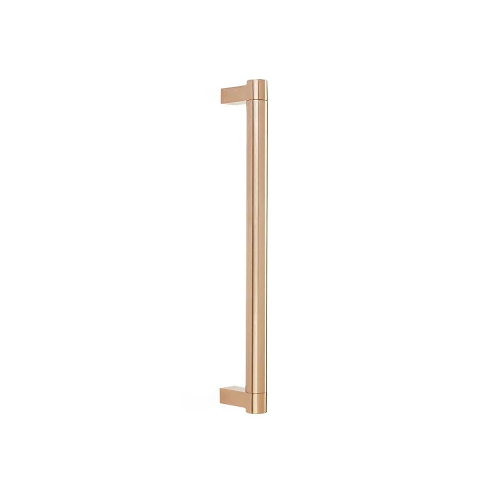 Emtek - SELECT Appliance Pull 12 in. c-to-c, Rectangular Stem Satin Copper, Smooth Bar Satin Copper - Satin Copper
