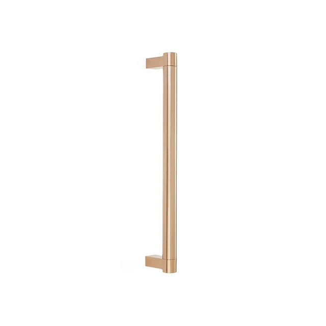 Emtek - SELECT Appliance Pull 12 in. c-to-c, Rectangular Stem Satin Copper, Smooth Bar Satin Copper - Satin Copper