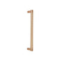 Emtek - SELECT Appliance Pull 12 in. c-to-c, Rectangular Stem Satin Copper, Knurled Bar Satin Copper - Satin Copper