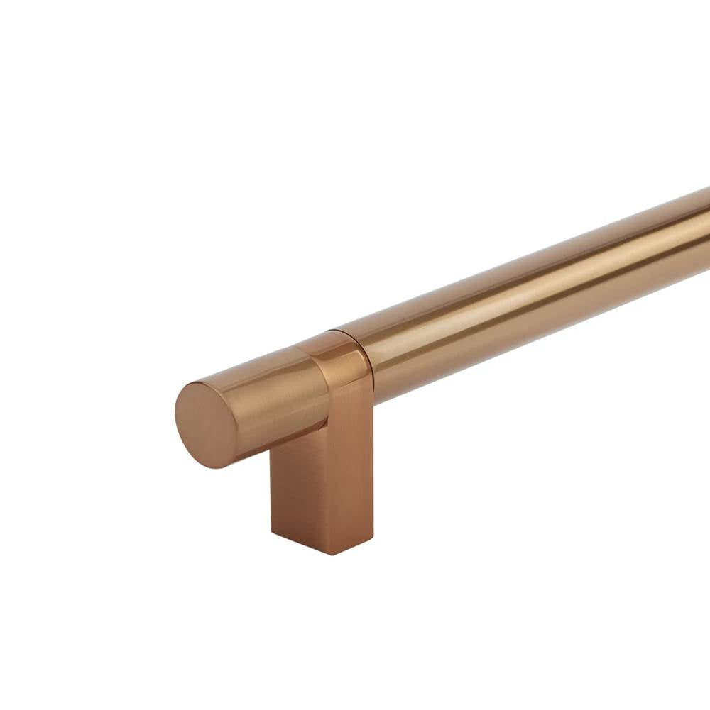 Emtek - Select Bar Appliance Pull 54'' C-C, Rectangular Bar Stem Satin Copper, Smooth Bar Satin Copper - Satin Copper