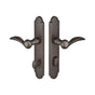 Emtek - Multi Point C6, Keyed with American Cyl, Arched Style, 2'' x 10'', Cimarron Lever, RH, TWB - Tumbled White Bronze