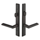 Emtek - Multi Point C6, Keyed with American Cyl, Rectangular Style, 1-1/2'' x 11'', Teton Lever, LH, TWB - Tumbled White Bronze