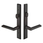 Emtek - Multi Point C6, Keyed with American Cyl, Rectangular Style, 1-1/2'' x 11'', Montrose Lever, RH, TWB - Tumbled White Bronze