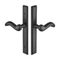 Emtek - Multi Point C6, Non-Keyed Passage, Rectangular Style, 1-1/2'' x 11'', Aurora Lever, RH, TWB - Tumbled White Bronze