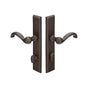 Emtek - Multi Point C6, Keyed with American Cyl, Rectangular Style, 2'' x 10'', Lariat Lever, RH, TWB - Tumbled White Bronze