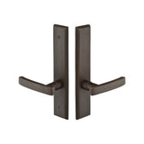 Emtek - Multi Point C6, Non-Keyed Passage, Rectangular Style, 2'' x 10'', Cody Lever, RH, TWB - Tumbled White Bronze