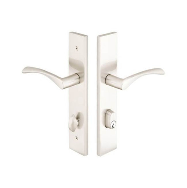 Emtek - Multi Point C4, Keyed with American Cyl, Modern Style, 2'' x 10'', Freestone Lever, RH, US4 - Satin Brass