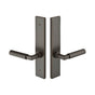 Emtek - Multi Point C4, Non-Keyed Fixed Handle OS, Operating Handle IS, Modern Style, 2'' x 10'', Hercules Lever, LH, US3NL - Unlacquered Brass