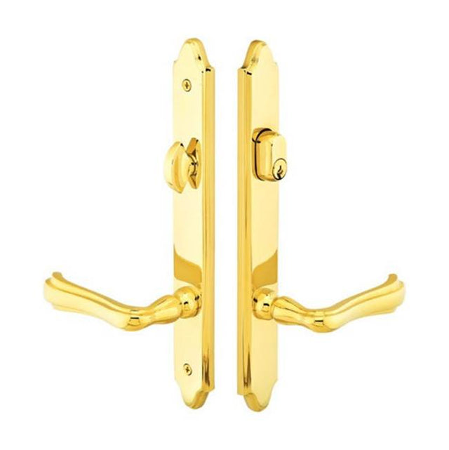 Emtek - Multi Point C3, Keyed with American Cyl, Concord Style, 1-1/2'' x 11'', Hercules Lever, LH, US3NL - Unlacquered Brass