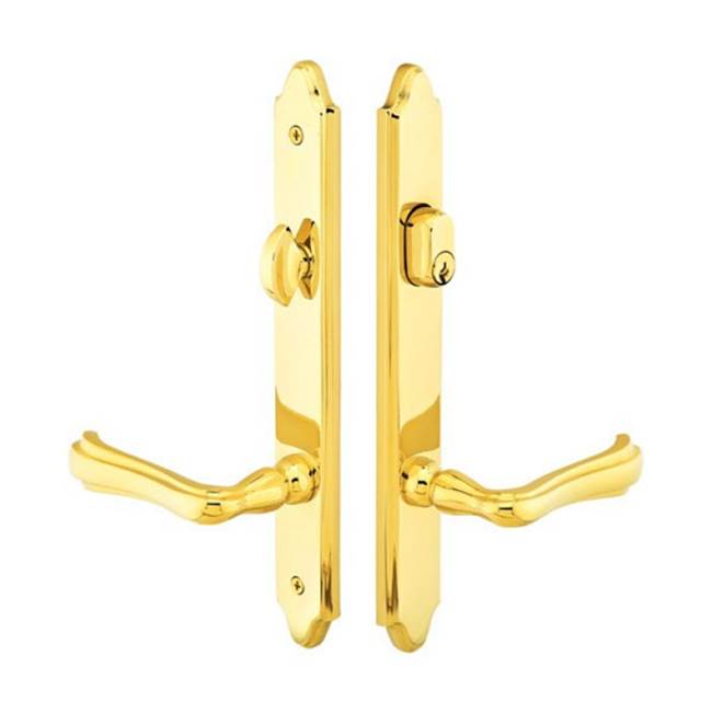 Emtek - Multi Point C3, Keyed with American Cyl, Concord Style, 1-1/2'' x 11'', Luzern Lever, LH, US3NL - Unlacquered Brass