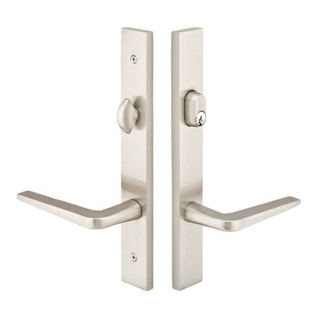 Emtek - Multi Point C3, Keyed with American Cyl, Modern Style, 1-1/2'' x 11'', Rope Lever, RH, US3NL - Unlacquered Brass