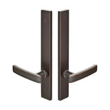 Emtek - Multi Point C3, Non-Keyed American T-turn IS, Modern Style, 1-1/2'' x 11'', Freestone Lever, LH, US4 - Satin Brass