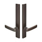 Emtek - Multi Point C3, Non-Keyed Fixed Handle OS, Operating Handle IS, Modern Style, 1-1/2'' x 11'', Geneva Lever, RH, US3NL - Unlacquered Brass