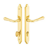 Emtek - Multi Point C5, Keyed with Euro Profile Cyl, Concord Style, 1-1/2'' x 11'', Poseidon Lever, LH, US3NL - Unlacquered Brass