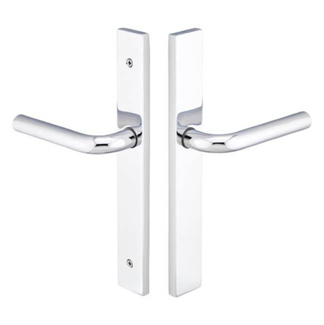 Emtek - Multi Point C5, Non-Keyed Euro T-turn IS, Modern Style, 1-1/2'' x 11'', Myles Lever, RH, US4 - Satin Brass