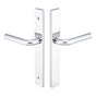 Emtek - Multi Point C5, Non-Keyed Passage, Modern Style, 1-1/2'' x 11'', Spencer Lever, RH, US4 - Satin Brass