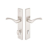 Emtek - Multi Point C5, Keyed with Euro Profile Cyl, Modern Style, 2'' x 10'', Dumont Lever, RH, US4 - Satin Brass