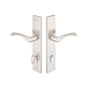 Emtek - Multi Point C5, Keyed with Euro Profile Cyl, Modern Style, 2'' x 10'', Mercury Lever, RH, US4 - Satin Brass